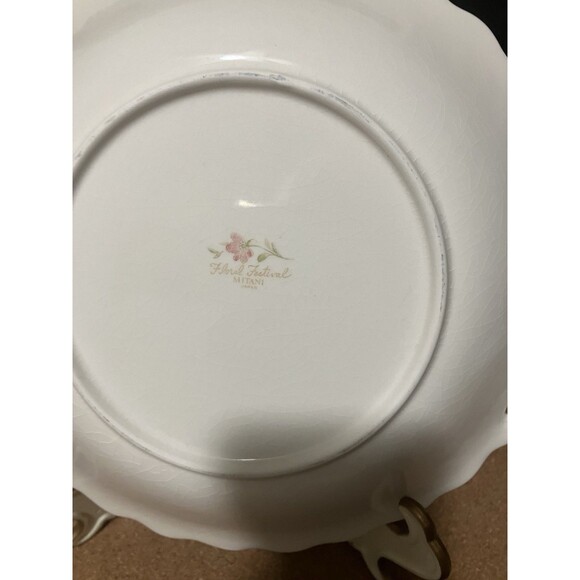 Antique Floral Festival Bowl/ Dish by Mitani (Japan) Rare and feminine 1921-1940 - Picture 6 of 16